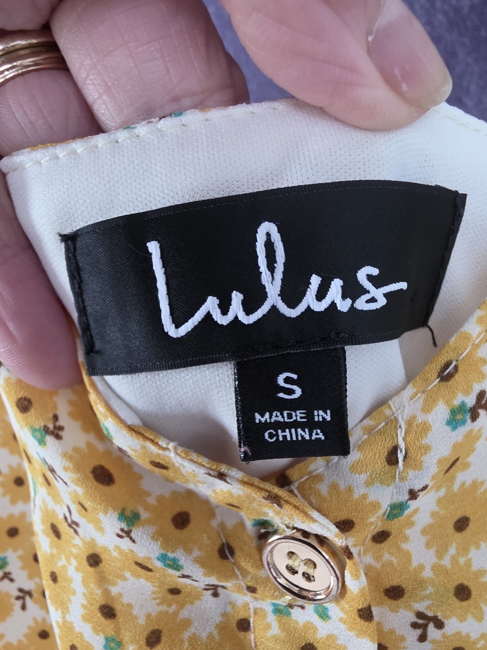 Lulu's Yellow Floral Girls' Bottoms - Size S